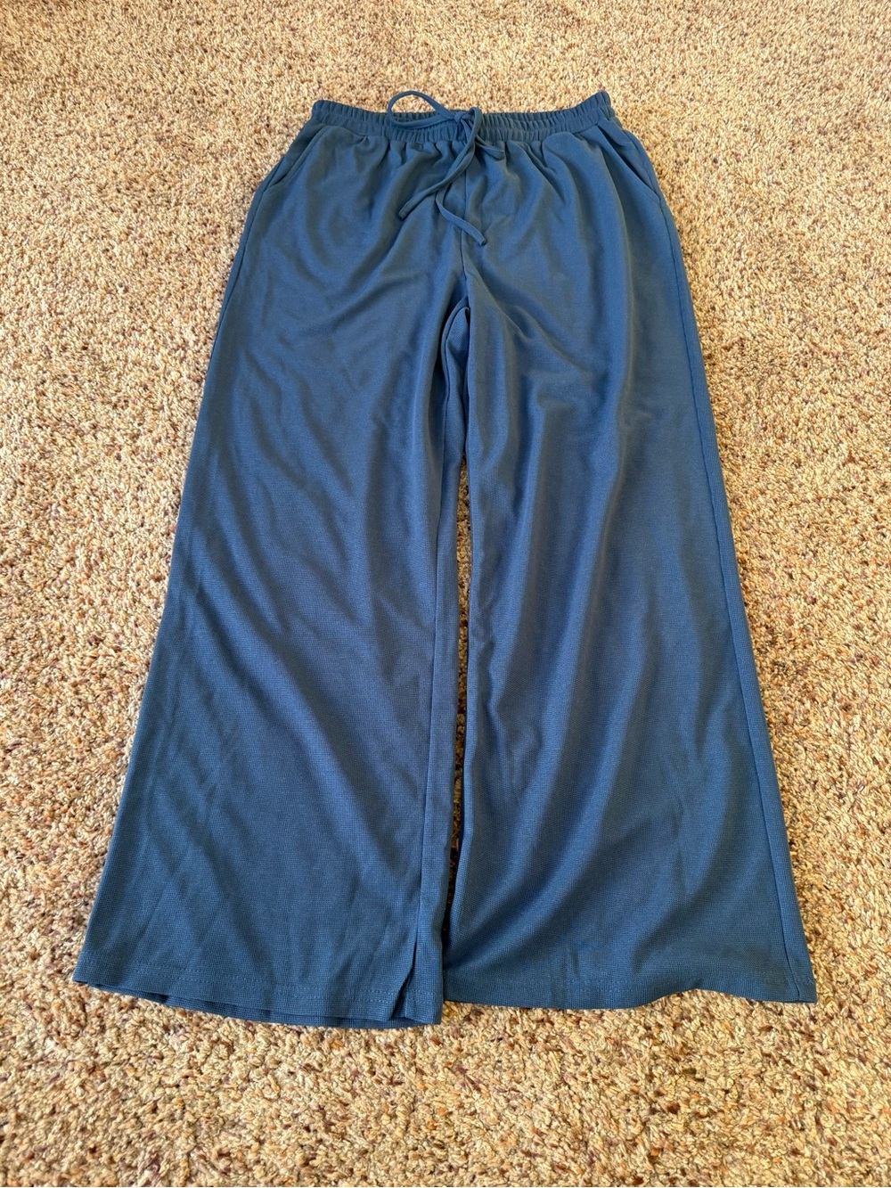 Navy Two-Piece Lounge Set with Half-Zip Top - Picture 3 of 3